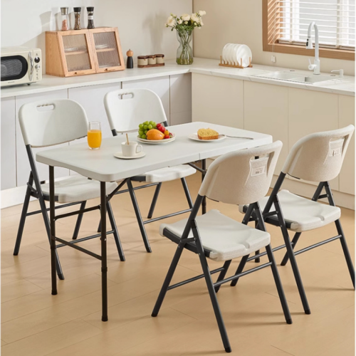 Folding table, night market stall selling table, outdoor camping long table, household desk, portable dining table